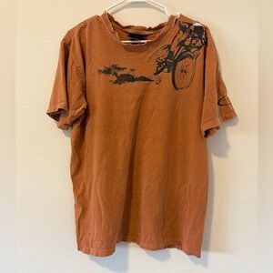 Vintage Y2K Huge Sport Rust Distressed Moto BMX Tee Grunge Coeur d'Alene M